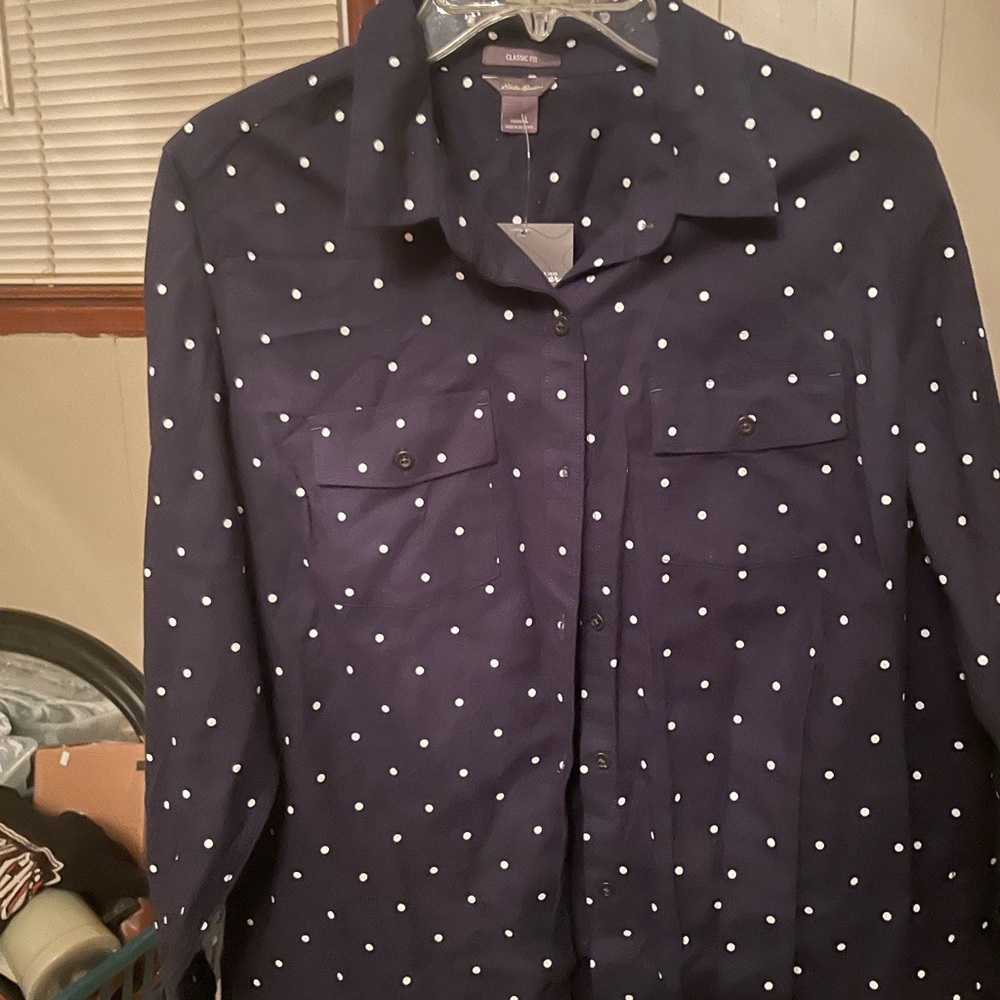 Ladies button down blouse